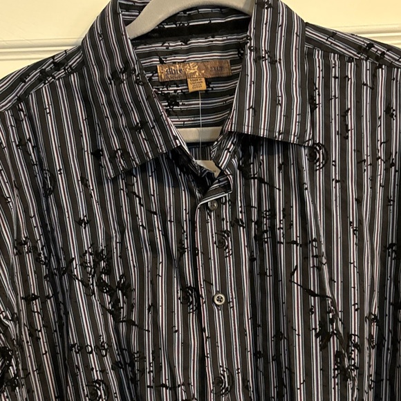 Men's Wearhouse Other - NWT 2XLT Men’s Warehouse Fancy Velvet Accent Dress Shirt